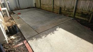 Backyard entertainment area pressure cleaning Spotless