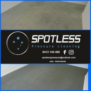 garage floor pressure clean queensland brisbane