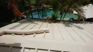 pool entertainment area roof pressure clean spotless