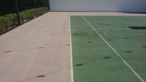 tennis court cleaning brisbane spotless pressure cleaning